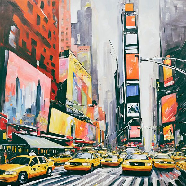 Time Square America Painting par ComfortQ
