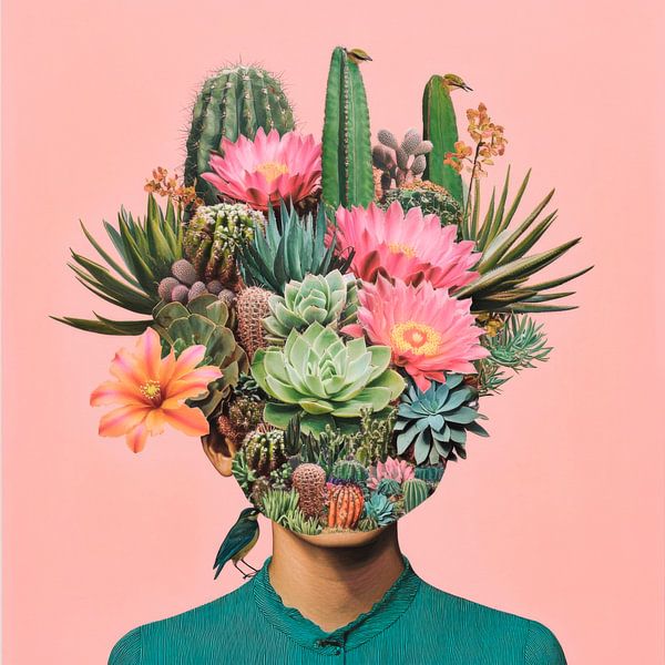 Blütenpracht und Kaktuszauber von Poster Art Shop