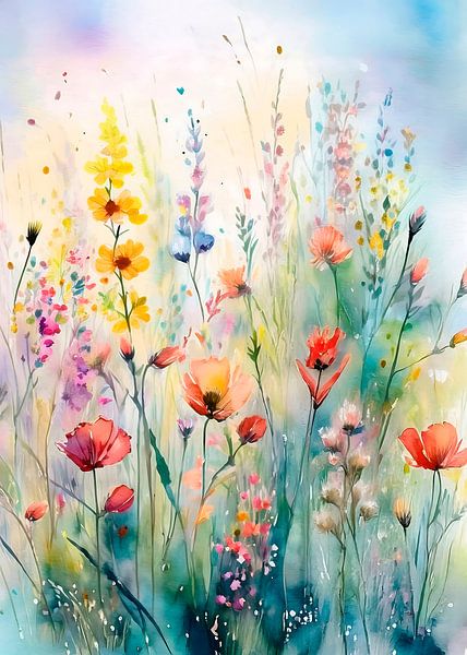 Summer! Serene Flower Field by Studio Pieternel