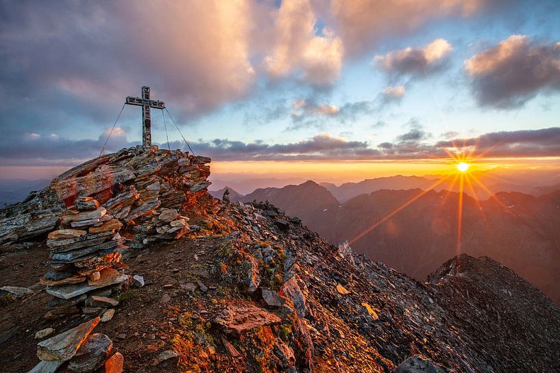 Sunrise on the Larmkogel 3022m by Christa Kramer