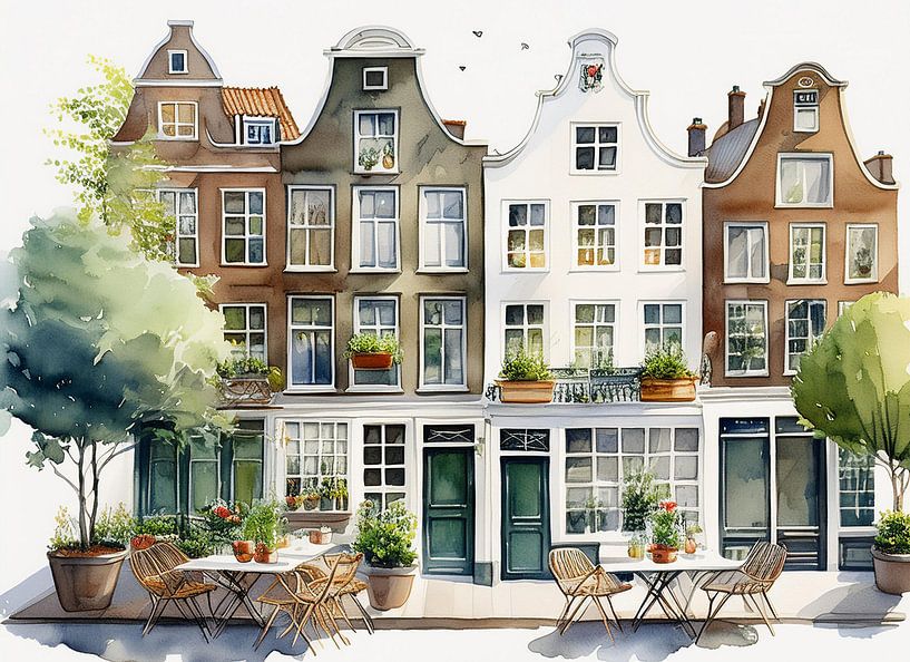 Giebelhäuser von Thea Mekkelholt