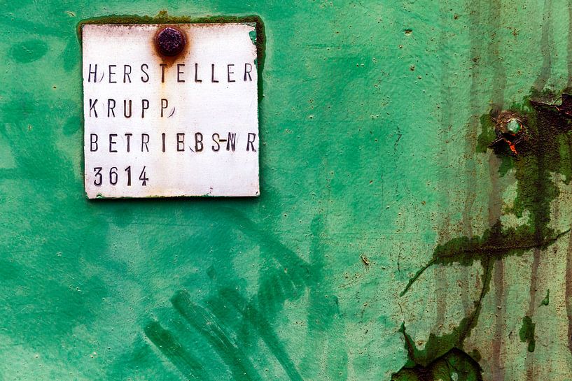Close-up Krupp Locomotive, Landscape park Duisburg by Evert Jan Luchies