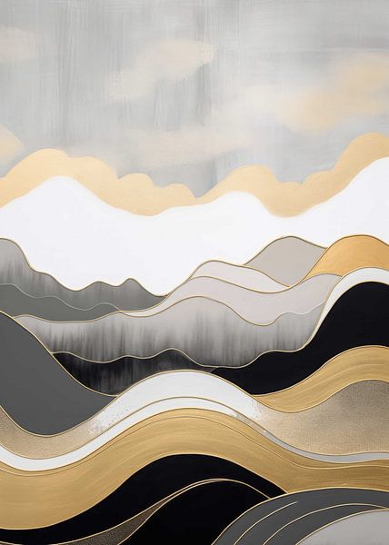 Décor abstrait doré par Morgan