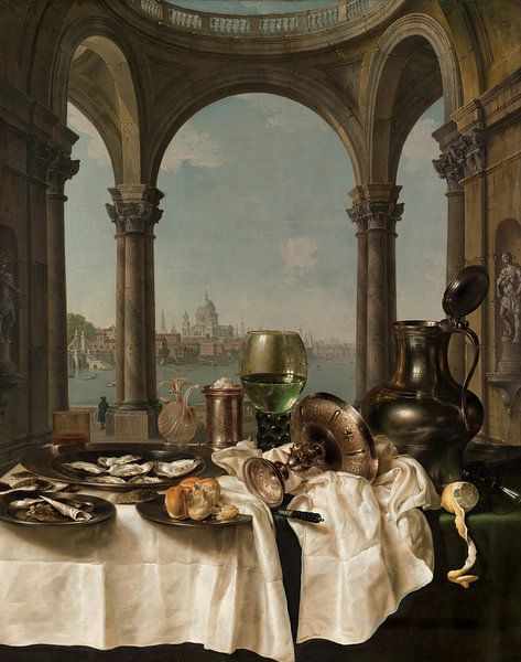 Wine and Dine - an Art Collage by Marja van den Hurk