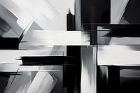 Abstract Painting Monochrome, black and white