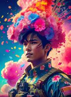 De Bloemenstrijder: Harmonie in Roze Rook