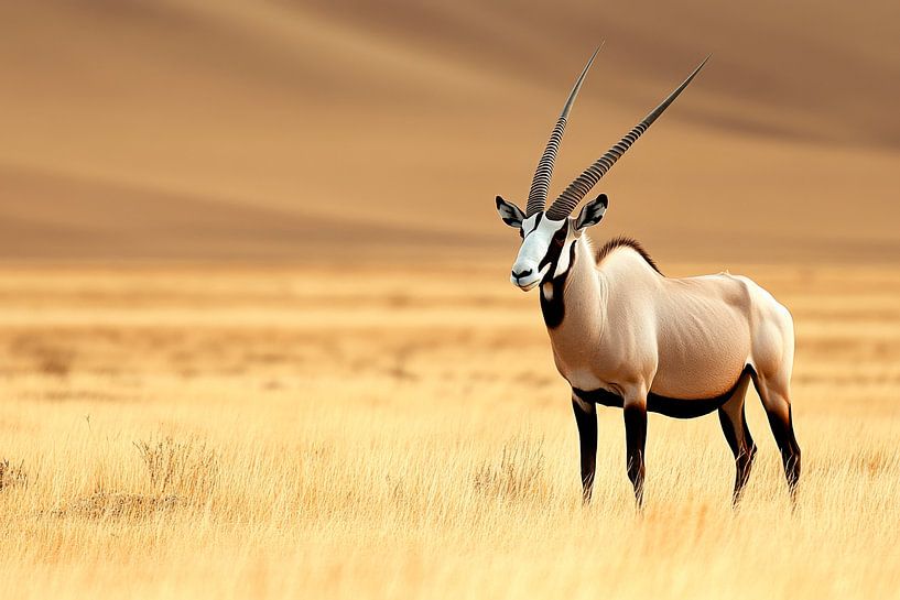 Oryx in der Wüste von Poster Art Shop