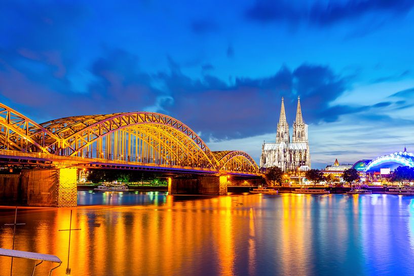 Cologne la nuit par Günter Albers