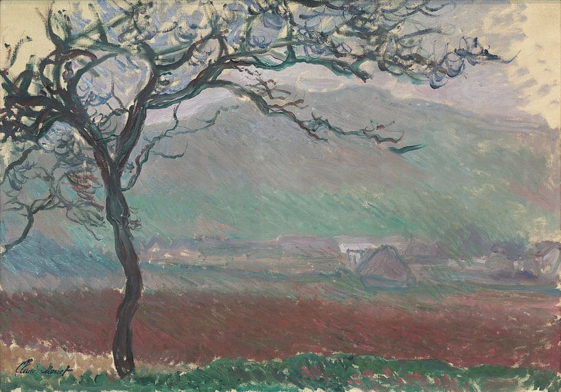 Landschaft in Giverny, Claude Monet von Meisterhafte Meister