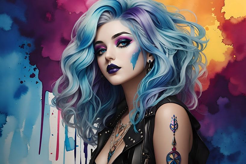 Blue haired and sexy I von DeVerviersBelgium