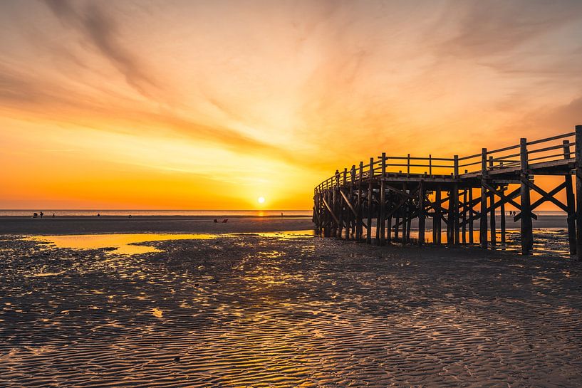 Sunset in Sankt Peter-Ording by Catrin Grabowski