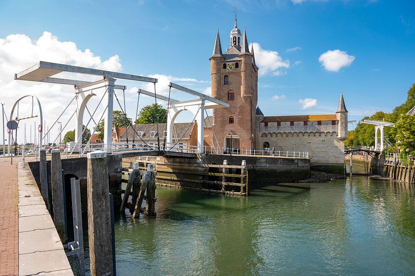 Vieux port de Zierikzee en Zélande en été par Sjoerd van der Wal Photographie