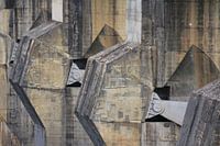 Detail van een stuw in de Douro, Portugal