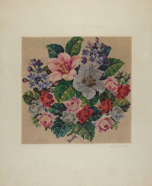 Broderie de fleurs, Ivar Julius et Albert Rudin par Oude Meesters Atelier