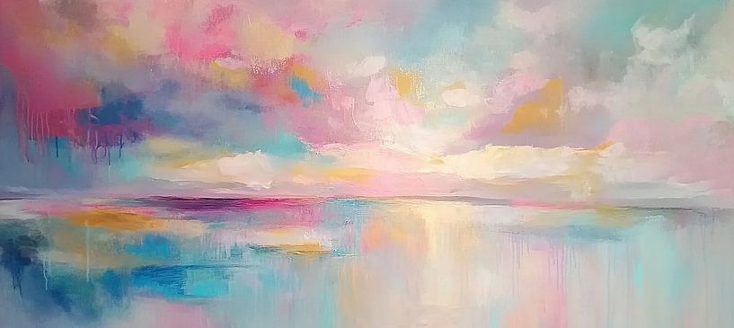 Gentle Breeze Over Copenhagen by Abstract Painting