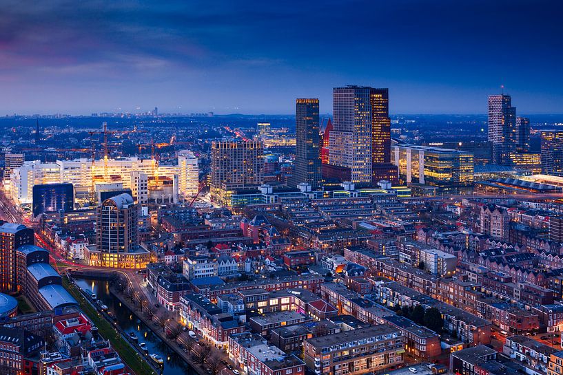 die Skyline von Den Haag kurz nach Sonnenuntergang von gaps photography