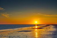 Coucher de soleil sur la mer du Nord