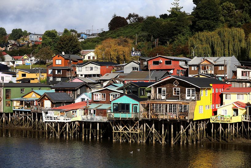 Palafitos Chiloe Chile by G. van Dijk
