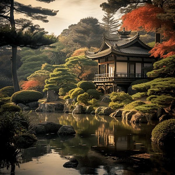 Japanischer Garten von CanvasbyCaro