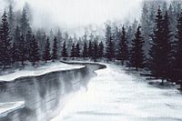 L'hiver dans la forêt