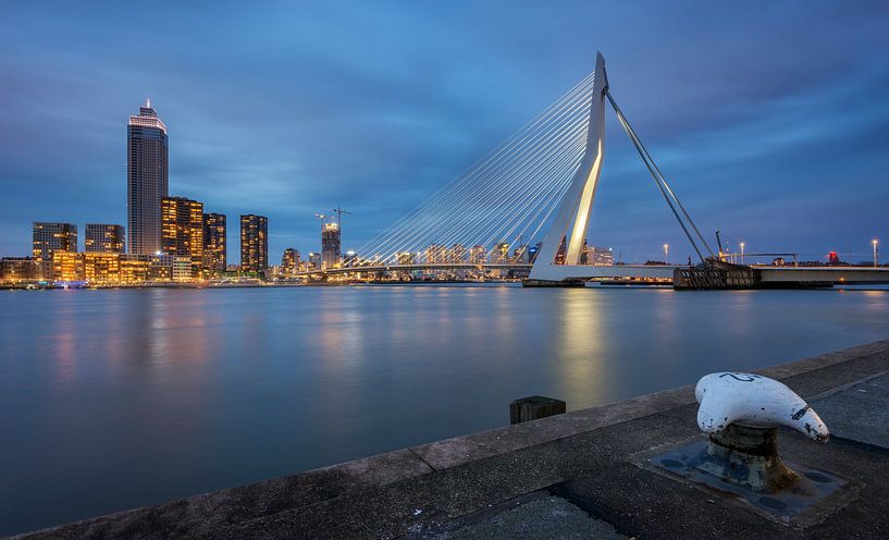 Rotterdam während der blauen Stunde von Raoul Baart