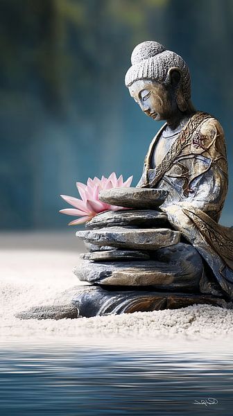 ZEN - Buddhism - Buddha - Buddha by Gelissen Artworks
