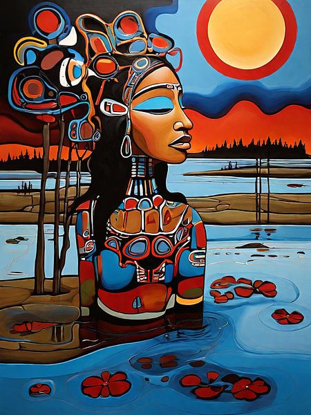 Frau im Wasser von TOAN TRAN