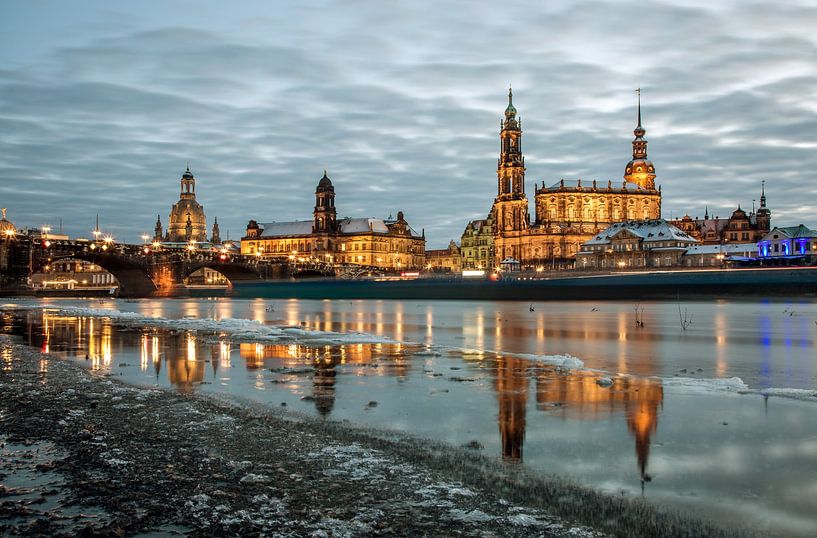 Canaletto view in winter by Sergej Nickel