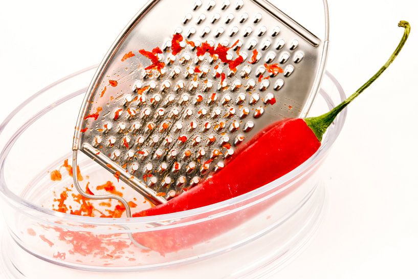 Rode peper met rasp en schilletjes par Wim Stolwerk