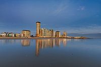 Boulevard Vlissingen pendant l'heure bleue