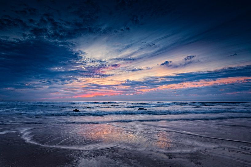 Coucher de soleil le long de la côte néerlandaise par gaps photography
