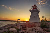 Sunset at Ontario lighthouse