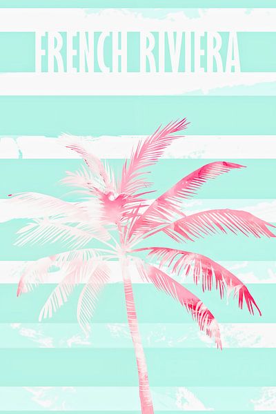 Französische Riviera | Abstrakt Pastell von Frank Daske | Foto & Design