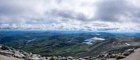 Vue panoramique depuis Gaustatoppen en Norvège