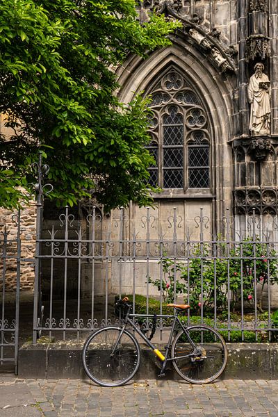 Fahrrad gegen Zaun von Joes van Asten
