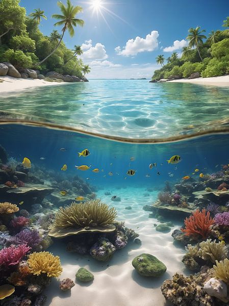 schöne Aussicht auf den Strand von hisamvideo art