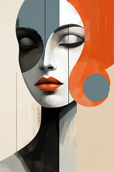 Abstract female face by Bert Nijholt
