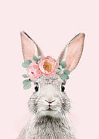 Blumenkrone Hase rosa