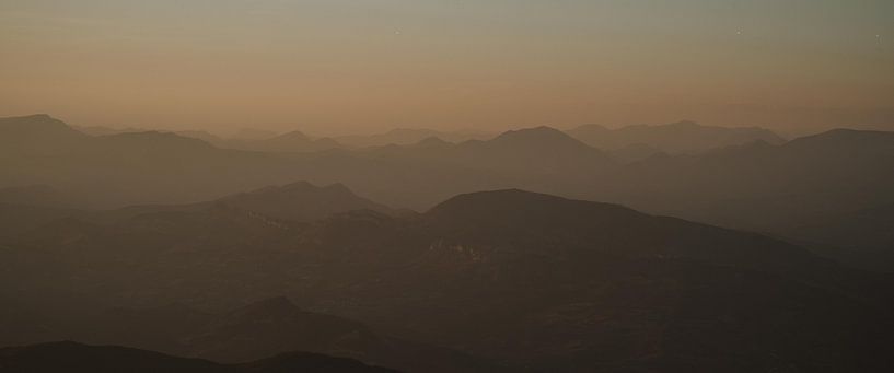 View from Mont Ventoux as night falls, France by Fenna Duin-Huizing