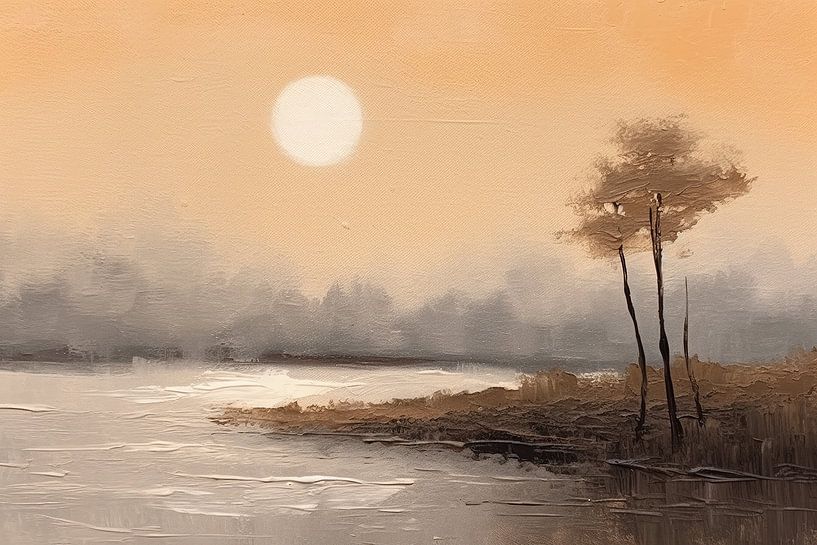 Beige by ARTEO Paintings