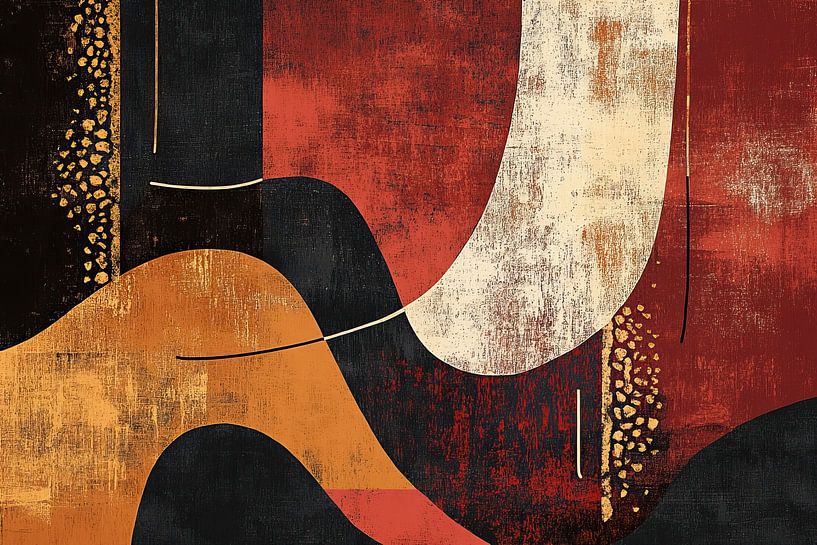 Rote Akzente von Zen und Mehr