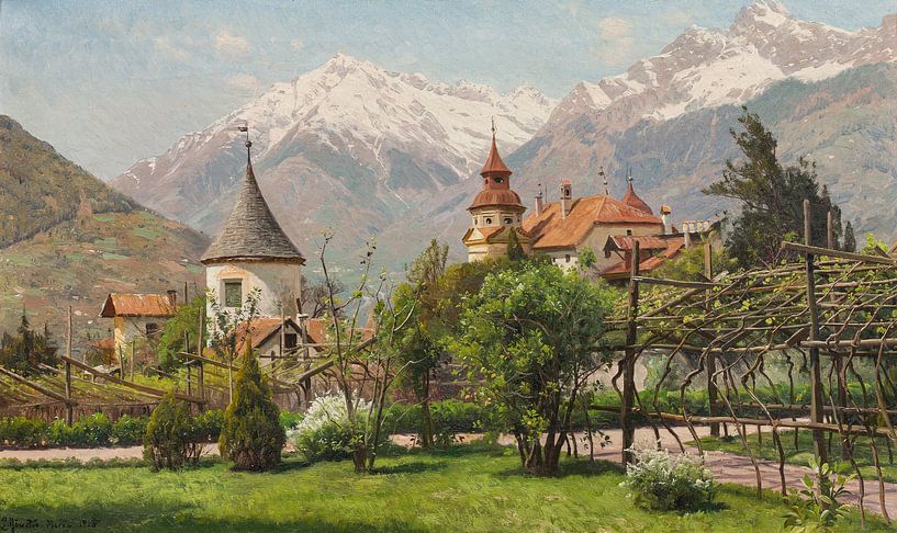 Peder Monsted, Merano, Castle Shop, 1913 by Atelier Liesjes
