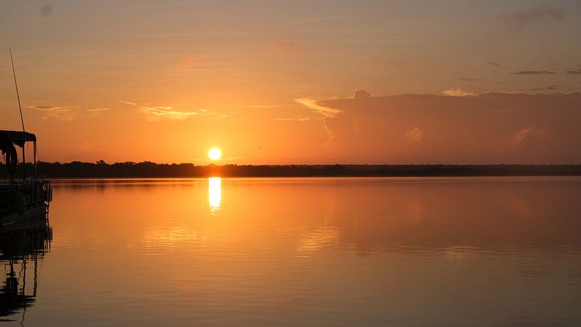 Sunrise, Lacuna de Bacalar, Quintana Roo, Mexico by themovingcloudsphotography