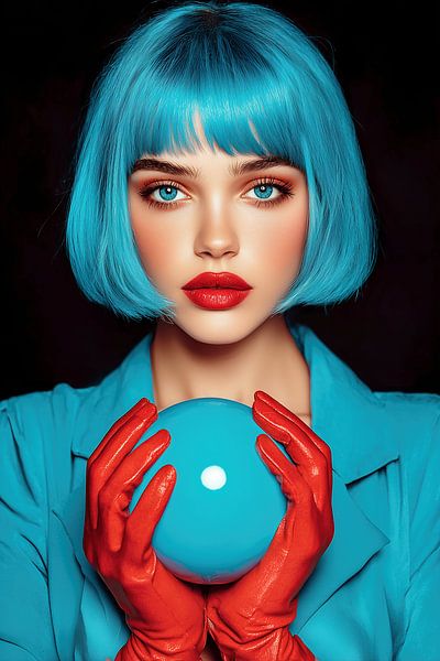 Blaue Haare, egal von PixelMint.