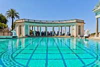 Wasserbecken und Kolonnade, Hearst Castle, Kalifornien