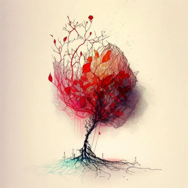 Roter Wald WUNDERBAUM von Preet Lambon