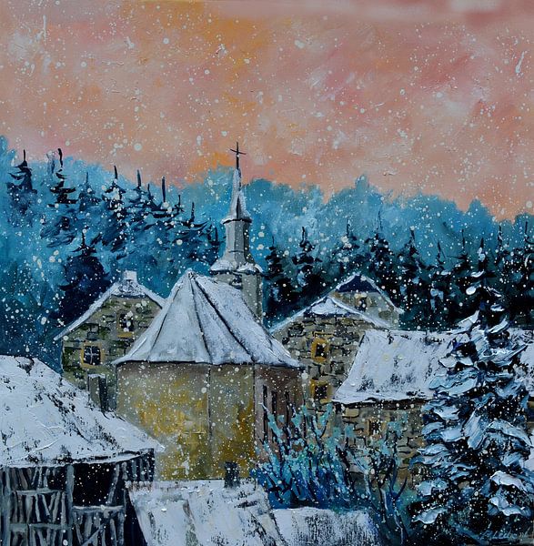 Neige en Ardenne par pol ledent