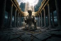 Illuminierte Ruinen - Meditation in der Zeit