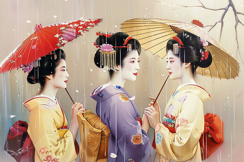 Japanische Geisha&#039;s von Egon Zitter