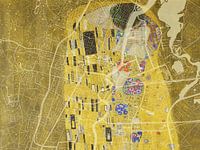 Karte von Haarlem dem Kuss von Gustav Klimt